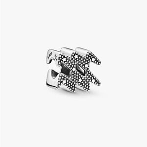 Pandora Jewelry Sterling Silver Sparkling Aquarius Zodiac Charm Valentines Day